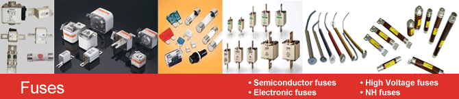 Fuses: Low voltage fuses, High voltage fuses, Semiconductor fuses